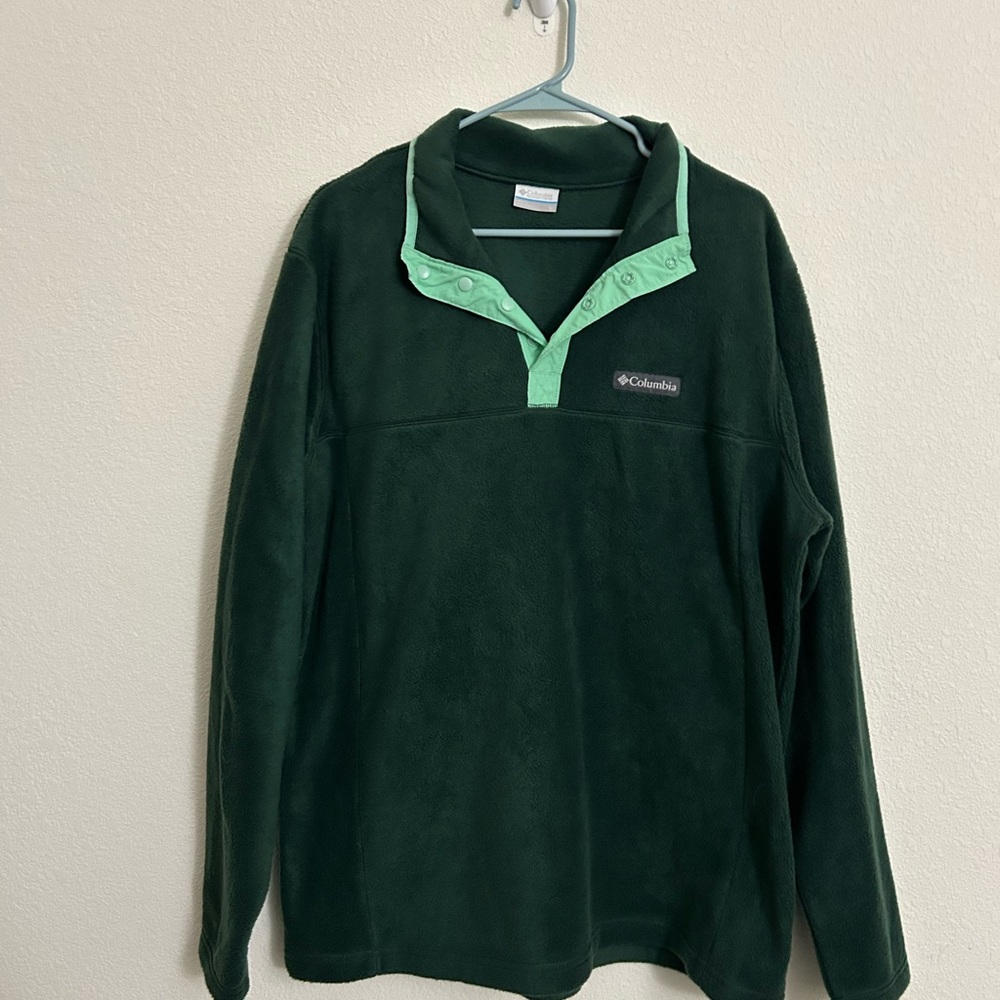 Columbia Forest Green Fleece Jacket